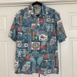 Reyn Spooner Hawaiian Christmas shirt, L